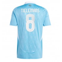 Camiseta Bélgica Youri Tielemans #8 Visitante Equipación Eurocopa 2024 manga corta